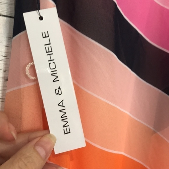 Nwt Emma & Michele striped flowy maxi dress S - Picture 5 of 10